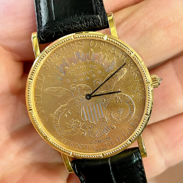 Corum Coin Watch 20$ Twenty Dollar Double Eagle Year 1990