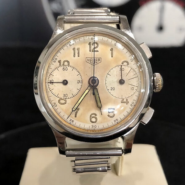 Heuer Chrono Big Eyes Oversize Pre-Carrera Steel
