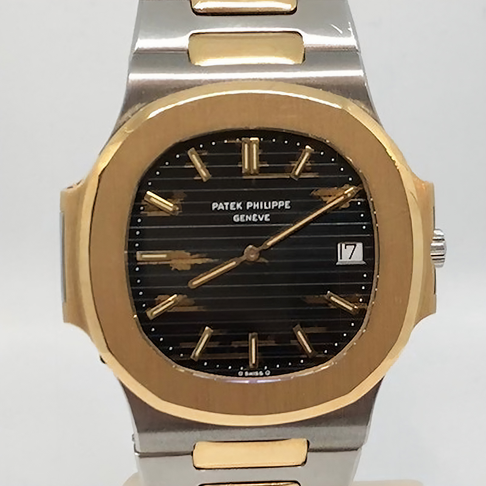 Patek Philippe Nautilus Jumbo Steel and Gold Tropical Dial - from 1979